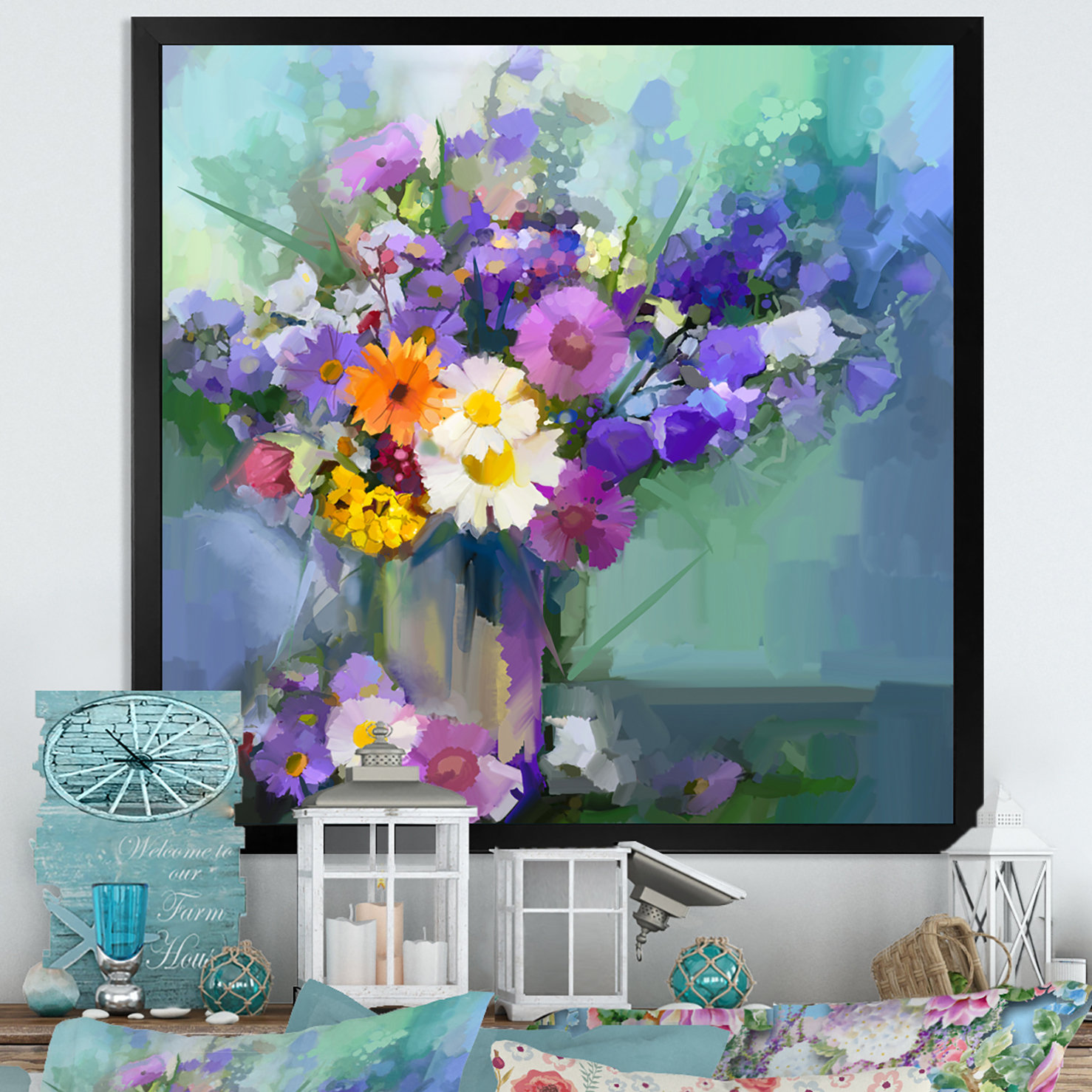 August Grove® Paintbrush Spring Flower Bouquet V on Wayfair