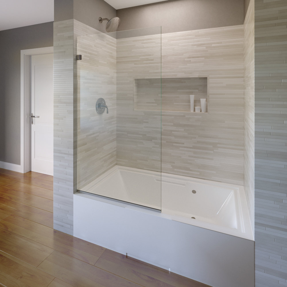 Basco Celesta 35 X 60 Frameless Tub Door Wayfair