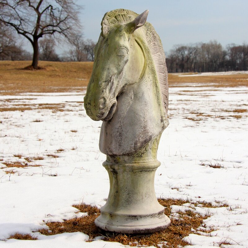 Animals Horse's Head Statue