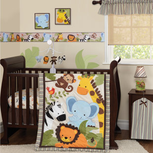 Animal Crib Bedding Sets You Ll Love Wayfair Jungle Buds 3 Piece Crib Bedding Set