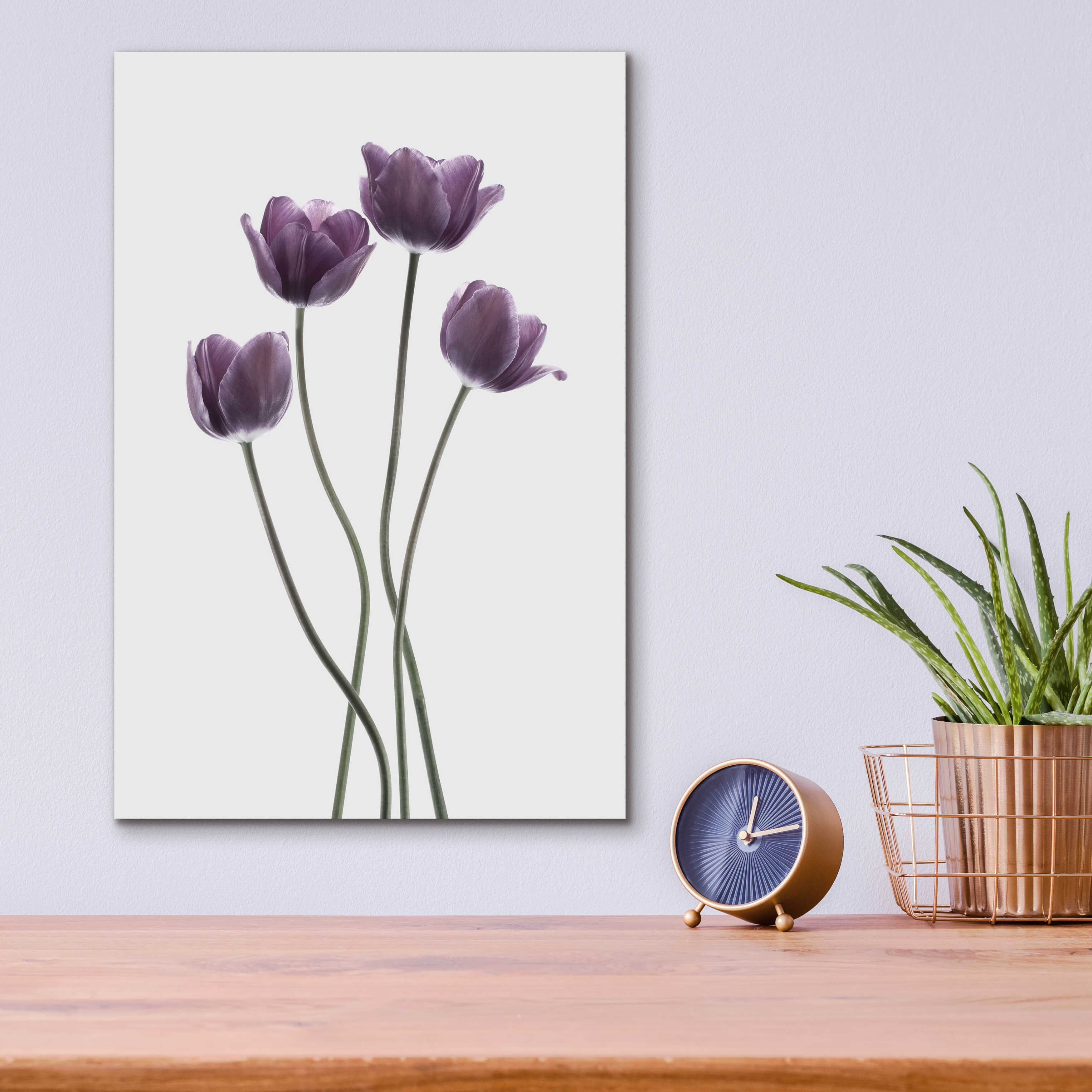 Latitude Run® Tulips Purple by - Unframed Print | Wayfair