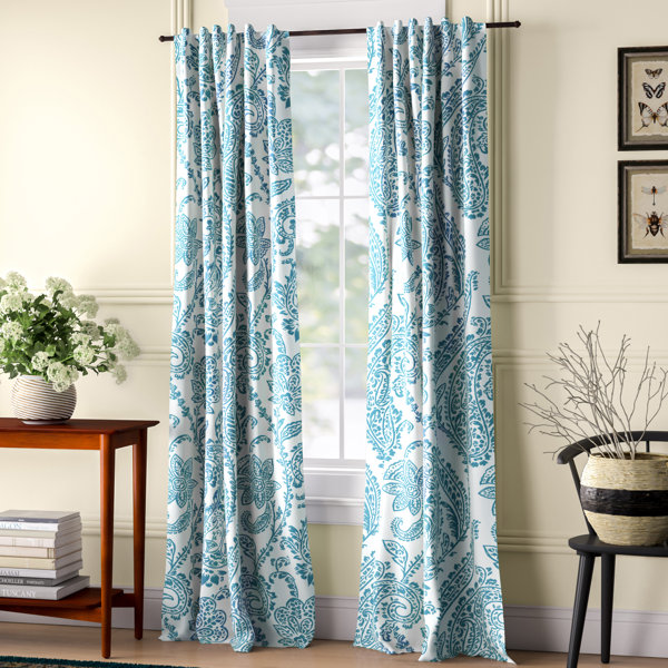 Bakewell Damask Blackout Thermal Rod Pocket Single Curtain Panel Reviews Birch Lane