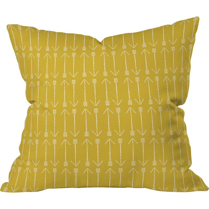 Chartreuse Arrows Pillow