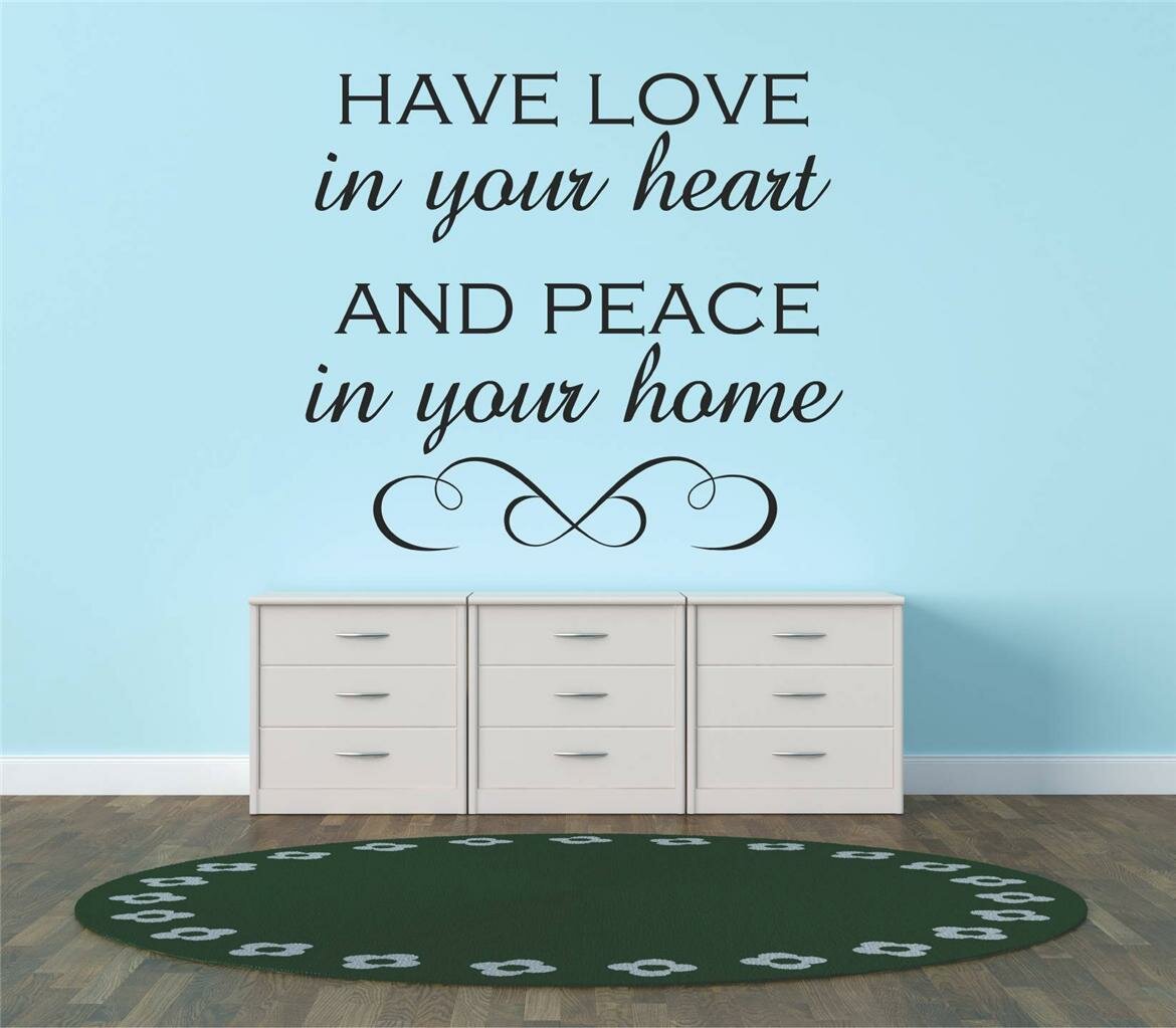 Details about   Love Heart Wall Art Sticker Decal Vinyl Transfer Quote Bedroom Lounge Kitchen