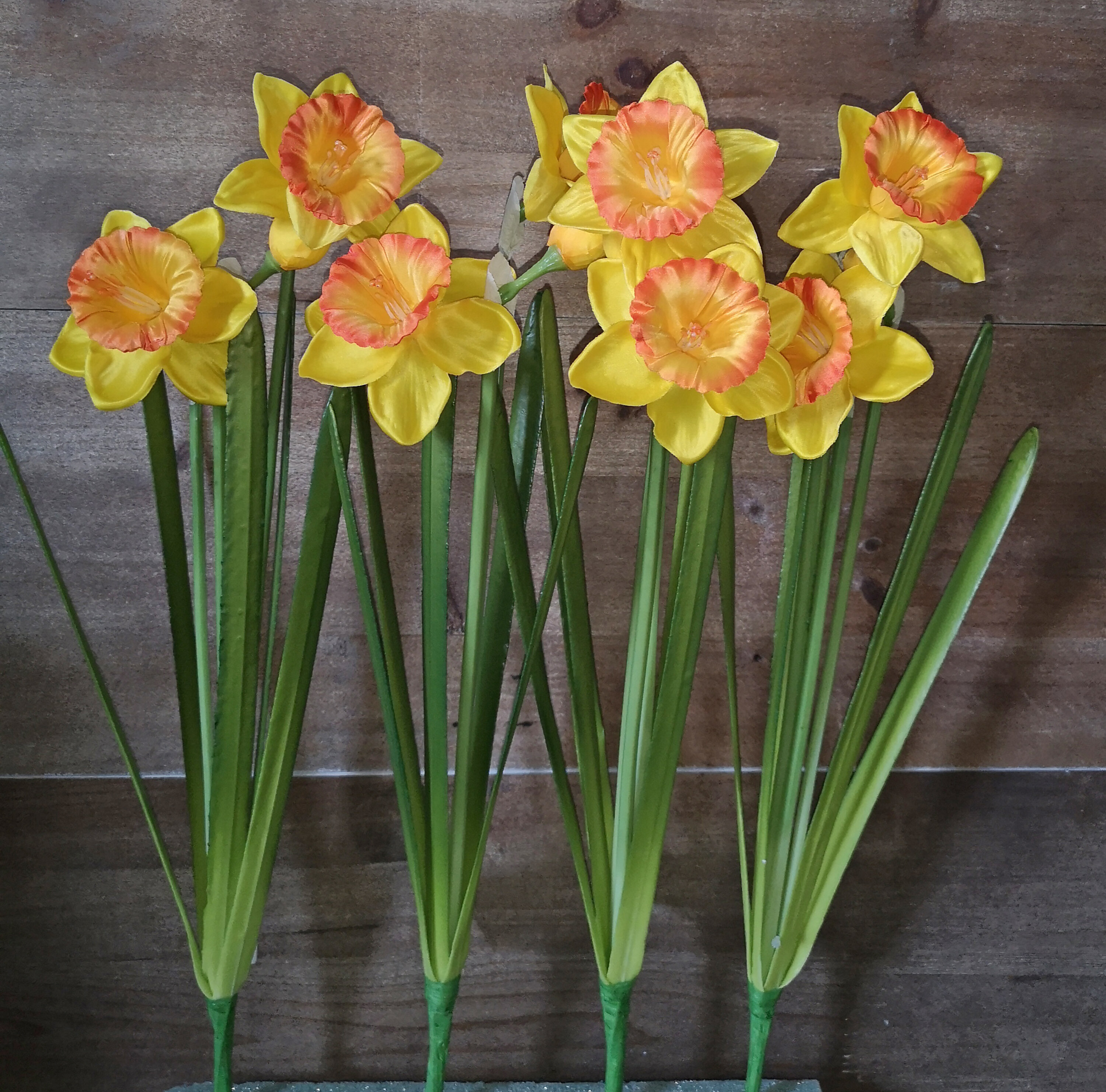 Artificial Mixed Daffodil Flower Bush 