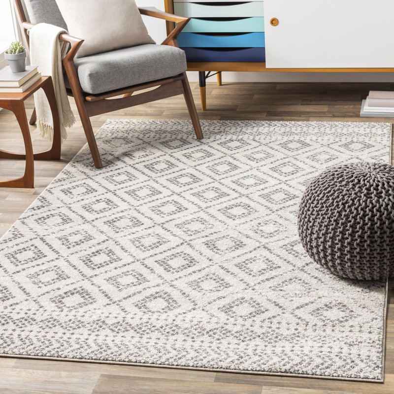 Woodrum Distressed Global Inspired Light Gray White Area Rug Woodrum Distressed Global Inspired Light Gray White Area Rug