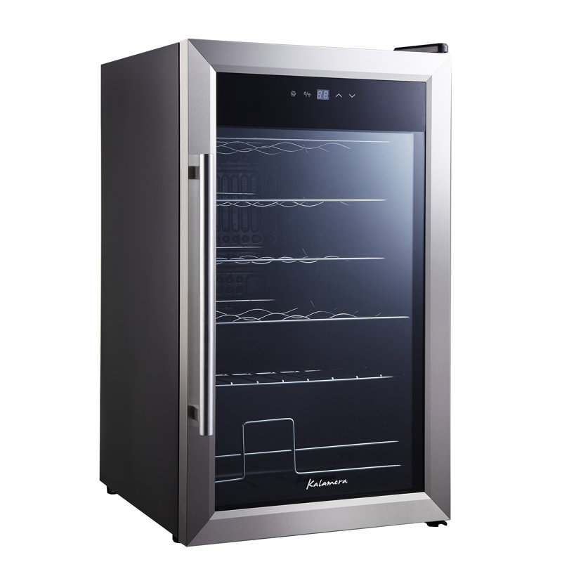 Kalamera 24 Bottle Single Zone Freestanding Wine Refrigerator Reviews Wayfair