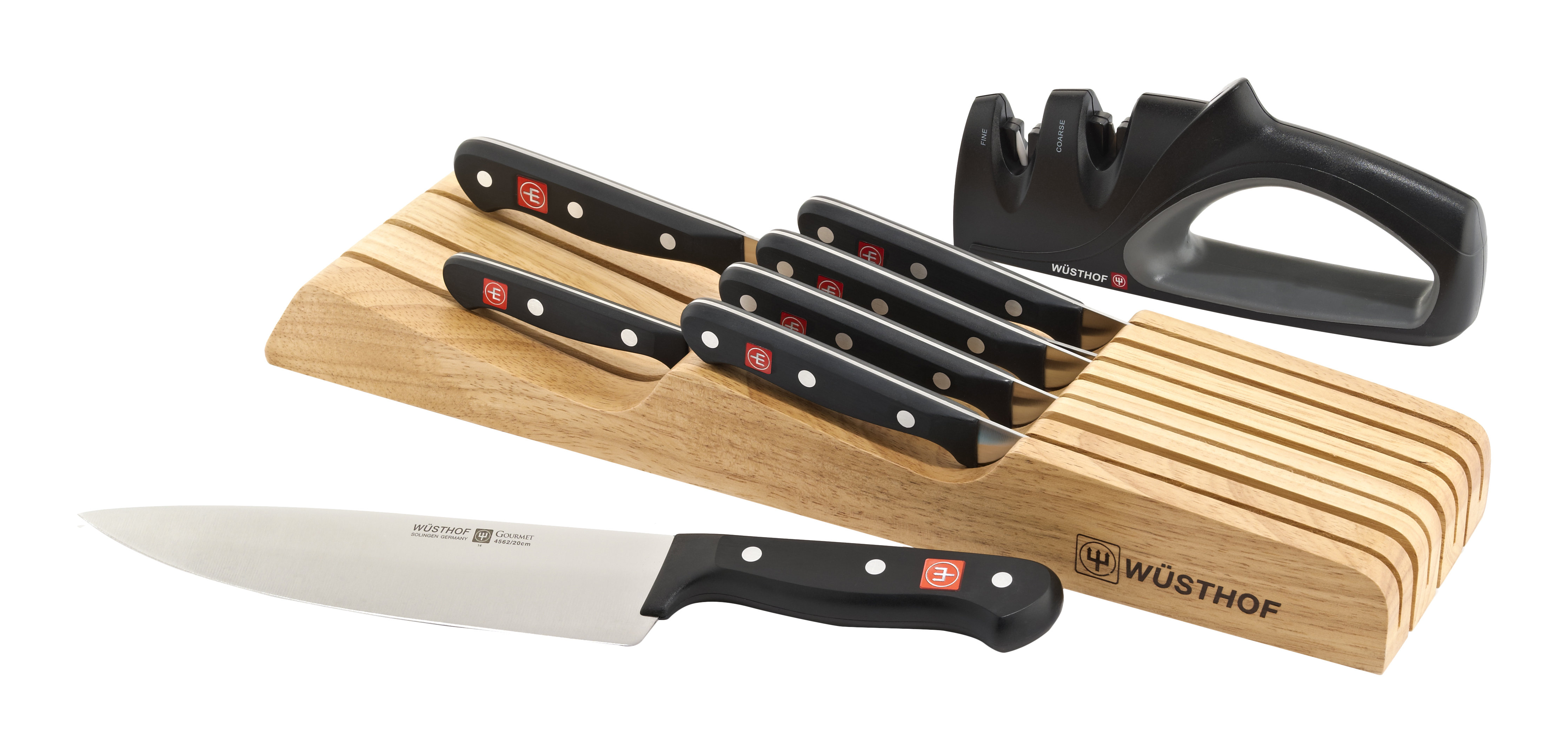 Wusthof Gourmet 8 Piece In Drawer Knife Set Reviews Wayfair
