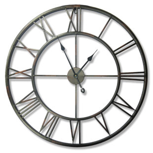 Farmhouse Rustic Wall Clocks Birch Lane Iron Wall Clock