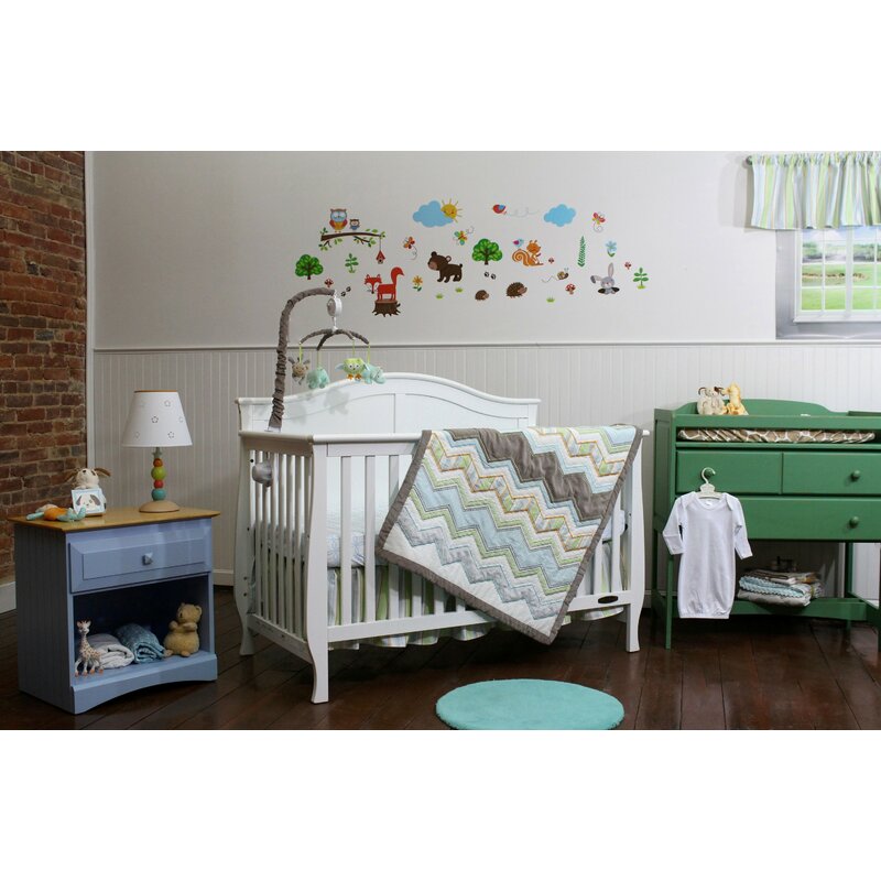 Nurture Imagination Zig Zag 3 Piece Crib Bedding Set Wayfair