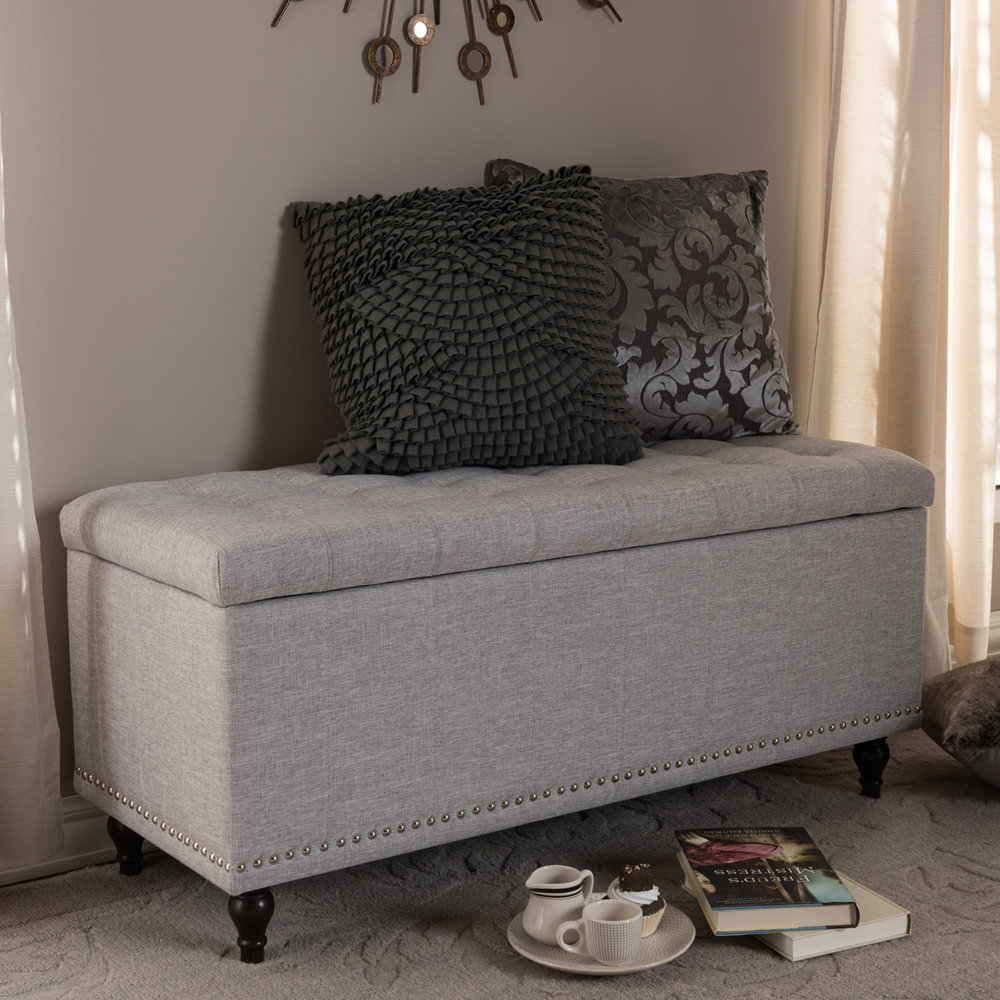 Greyleigh™ Ahrens Modern and Contemporary Fabric Upholstered Button