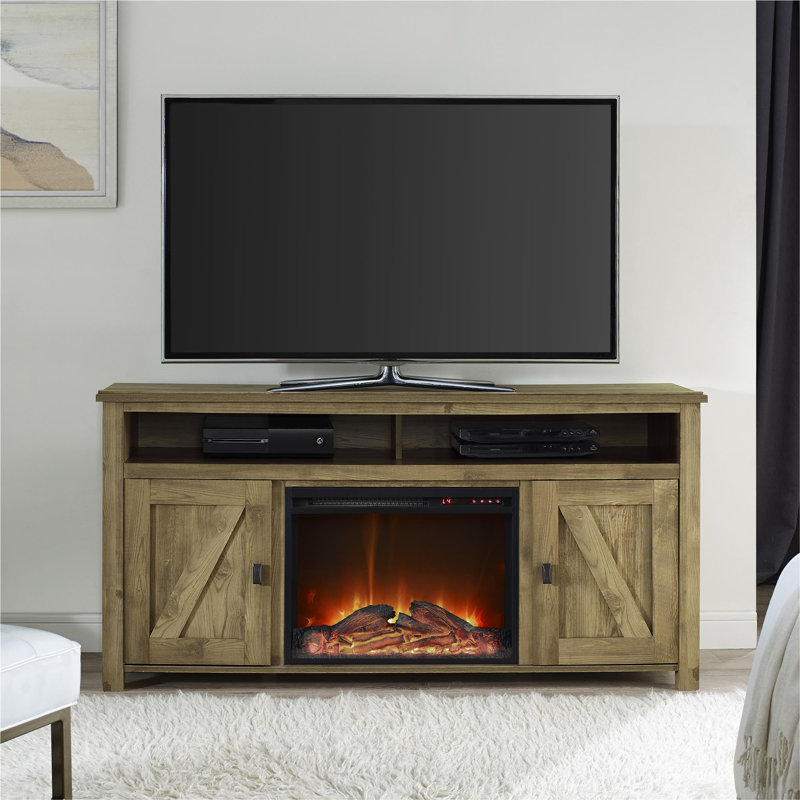 Mistana Whittier Tv Stand For Tvs Up To 60 With Fireplace Wayfair