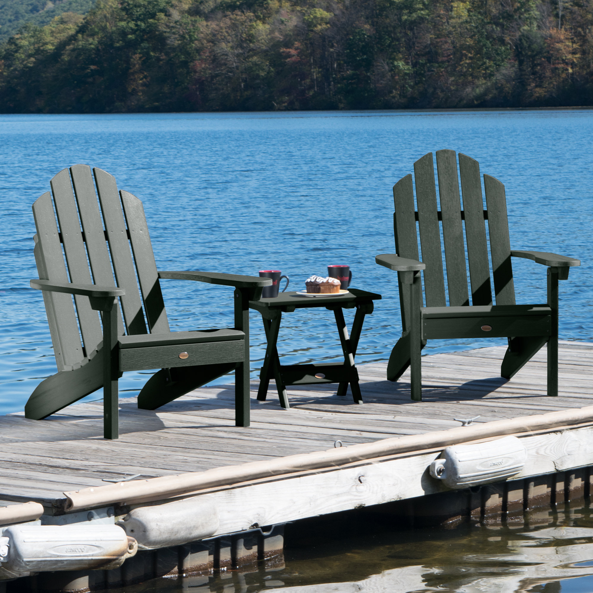 Alcott Hill Highpoint Plastic Folding Adirondack Chair Set With Alcott Hill Highpoint Plastic Folding Adirondack Chair Set With Table Wayfair
