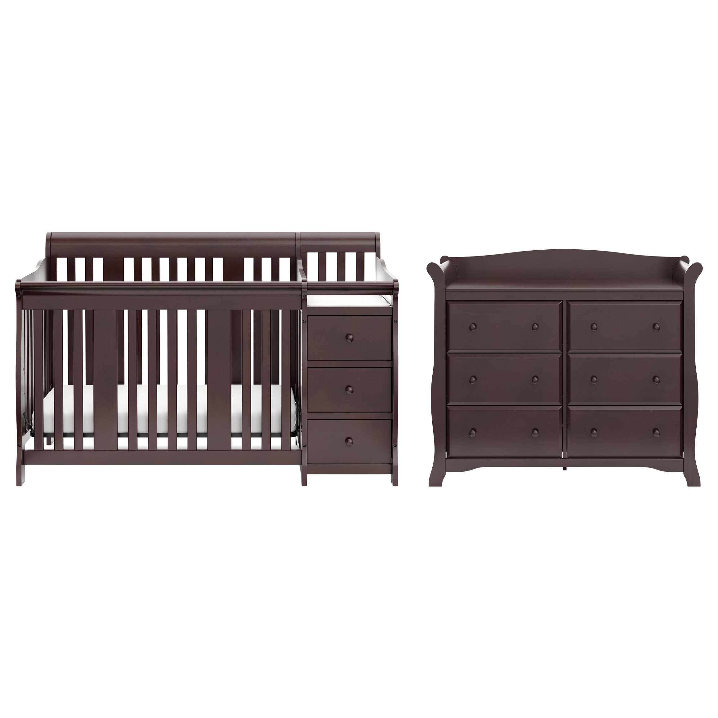 Storkcraft Portofino Convertible Standard Crib And Changer Combo 2