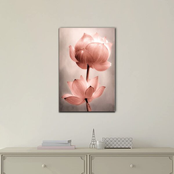Large Wall Art Print Gift for Mom Home Decor Bright Minimalist Abstract Print Flowers Canvas Art