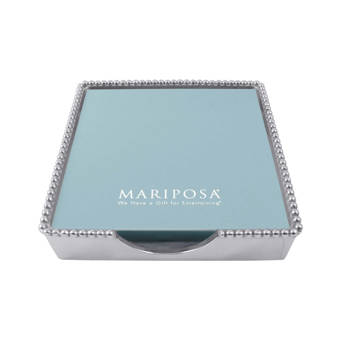 Mariposa Beaded Napkin Box with Hummingbird Napkin Weight /& 2 Sets of Napkins