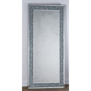 Diamond Mirror Wayfair Co Uk Claude Crushed Diamond Full Length Mirror