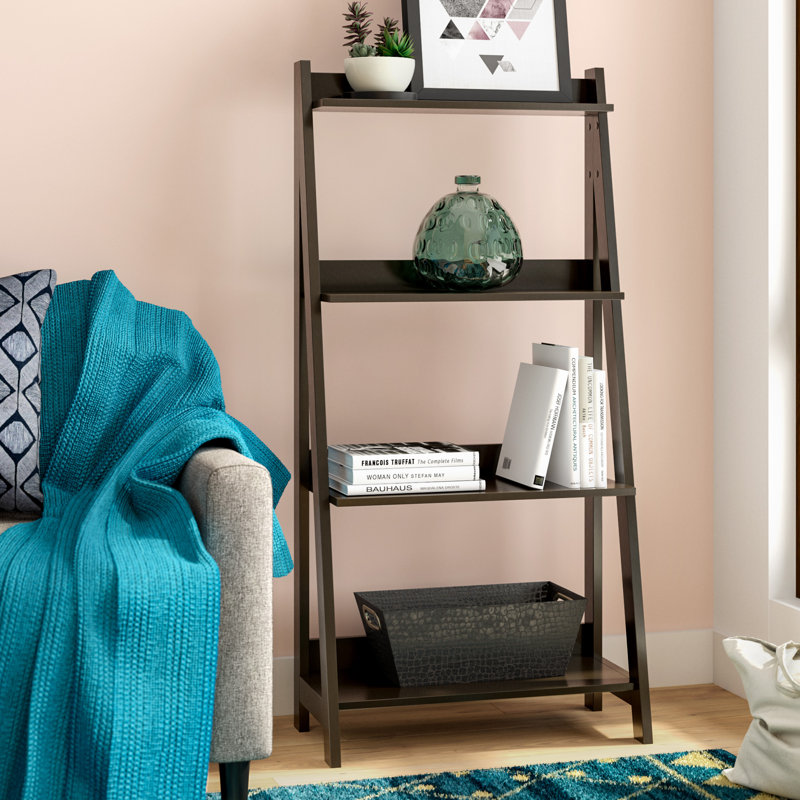 Three Posts Teen Riddleville 52 24 H X 25 12 W Ladder Bookcase Reviews Wayfair