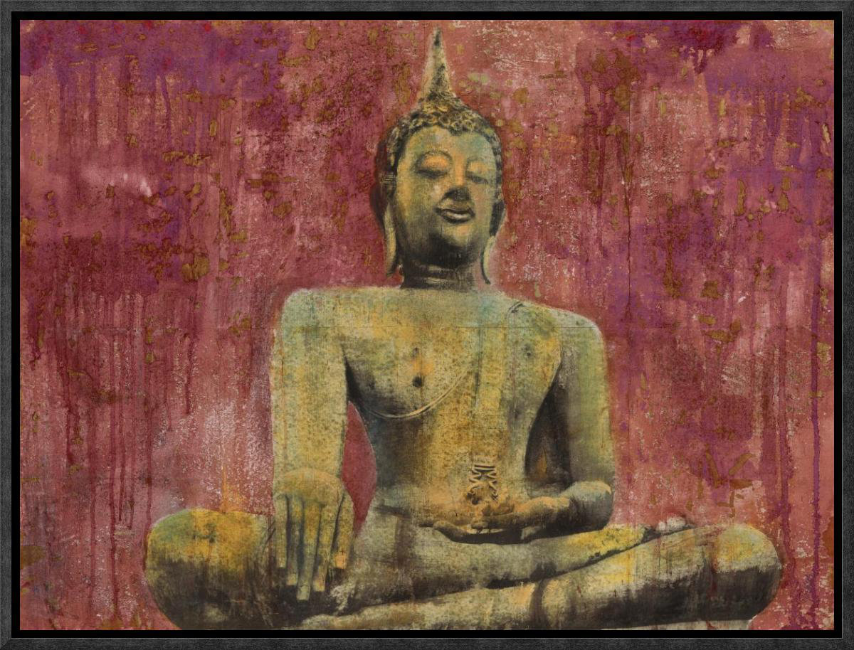 Global Gallery Golden Buddha By Dario Moschetta Framed Painting Print On Canvas Wayfair