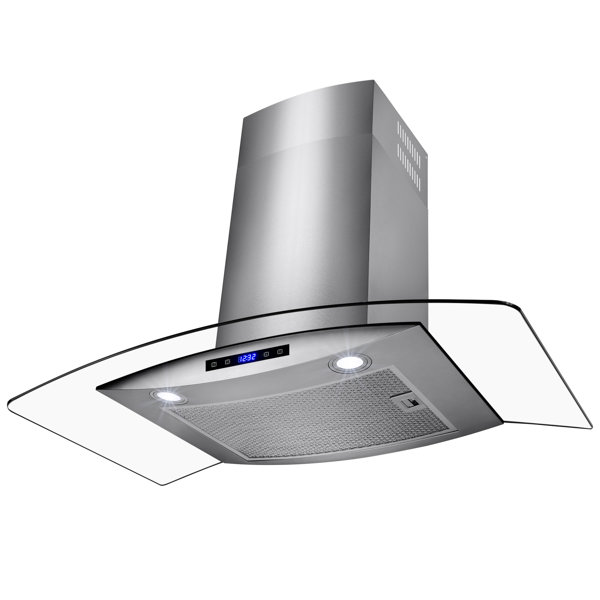 AKDY 30" 217 CFM Ducted Wall Mount Range Hood in Stainless ...