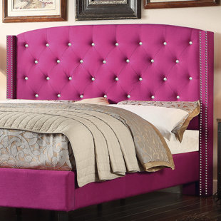 Pink Headboards You Ll Love Wayfair Martins Upholstered Panel Headboard
