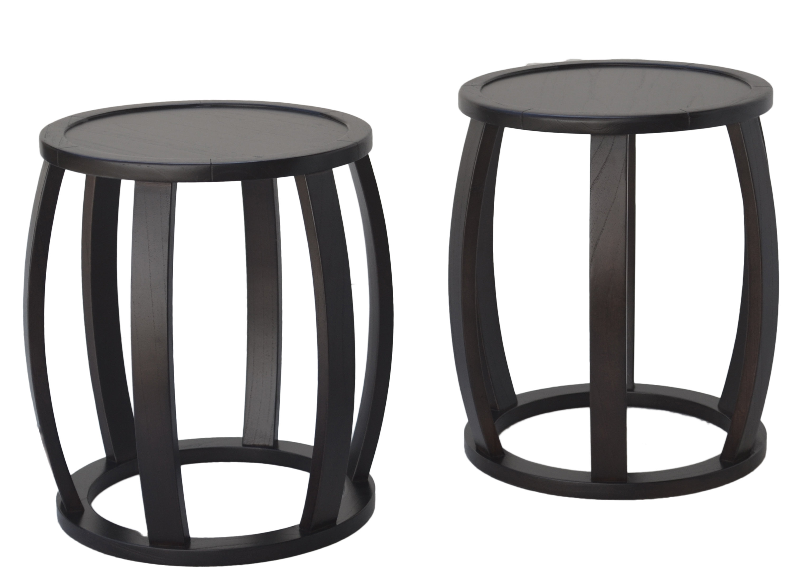 Red Barrel Studio® Fallston 22'' Tall Solid Wood Tray Top Drum End