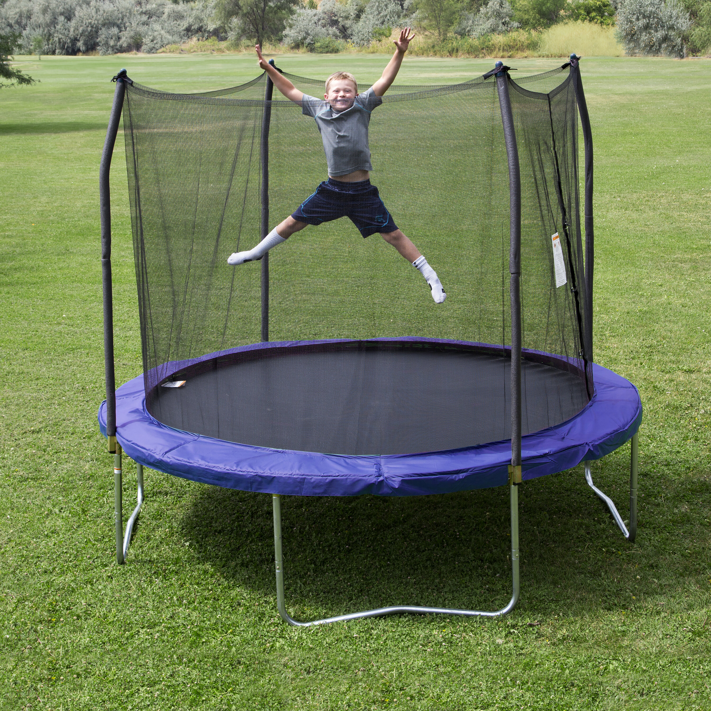 Skywalker 10 Round Trampoline With Safety Enclosure Reviews Wayfair