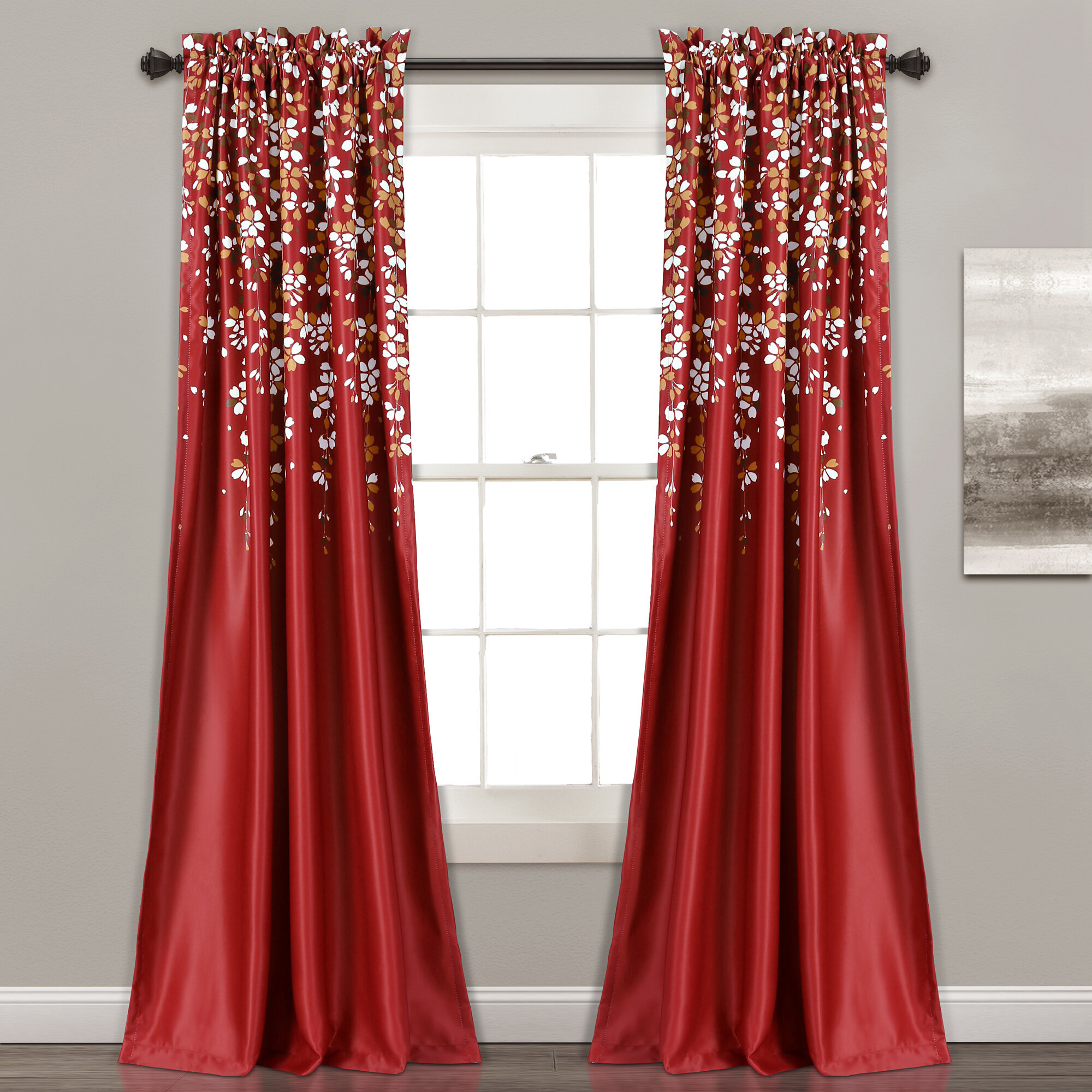 Country Red Curtains Drapes Youll Love In 2021 Wayfair