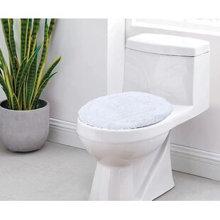 Paprika Toilet Lid Cover Elongated Soft Top Non Slip Plush Nylon Washable Bath 