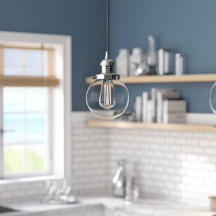 Go to store & view more images Jackeline 1-Light Globe Pendant by Breakwater Bay