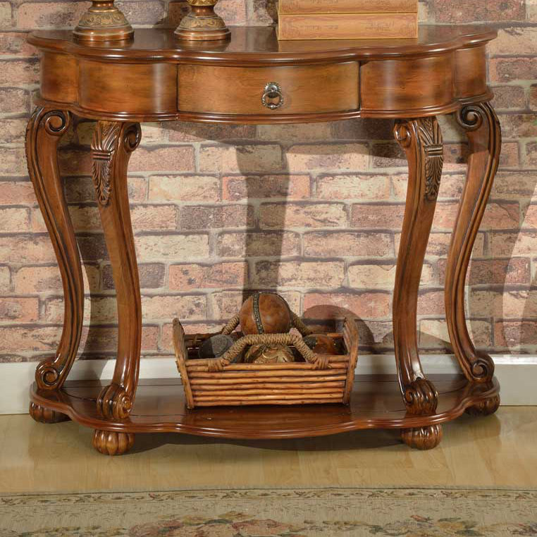 Old World Entry Console Table