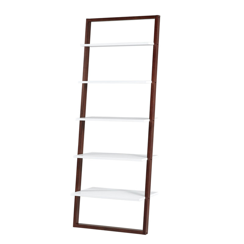 Joss Main Theophanes 73 6 H X 28 W Ladder Bookcase Reviews Wayfair