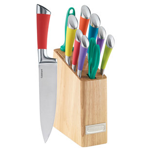 Kitchen Gadgets Accessories You Ll Love Wayfair 11 Piece Rainbow Knife Block Set