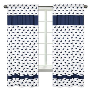 Whale Window Curtain Panels (Set of 2)