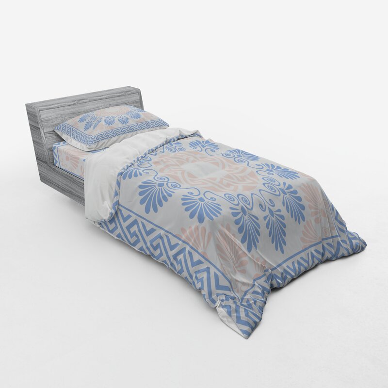 East Urban Home Greek Key Duvet Cover Set Wayfair