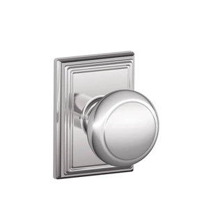 Andover Knob with Addison Trim Hall and Closet Lock