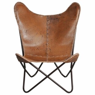 Tan Leather Butterfly Chair Wayfair