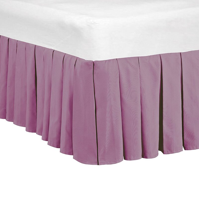 16" DAYBED WHITE FULL SIZE RUFFLED  BED SKIRT  SPLIT CORNERS  made in usa 