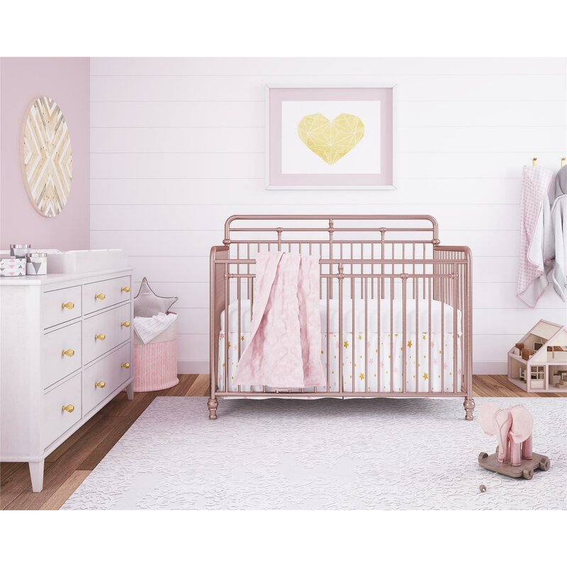 rose gold baby crib