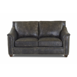 Go to store & view more images Foundry Select Sasha Leather Loveseat