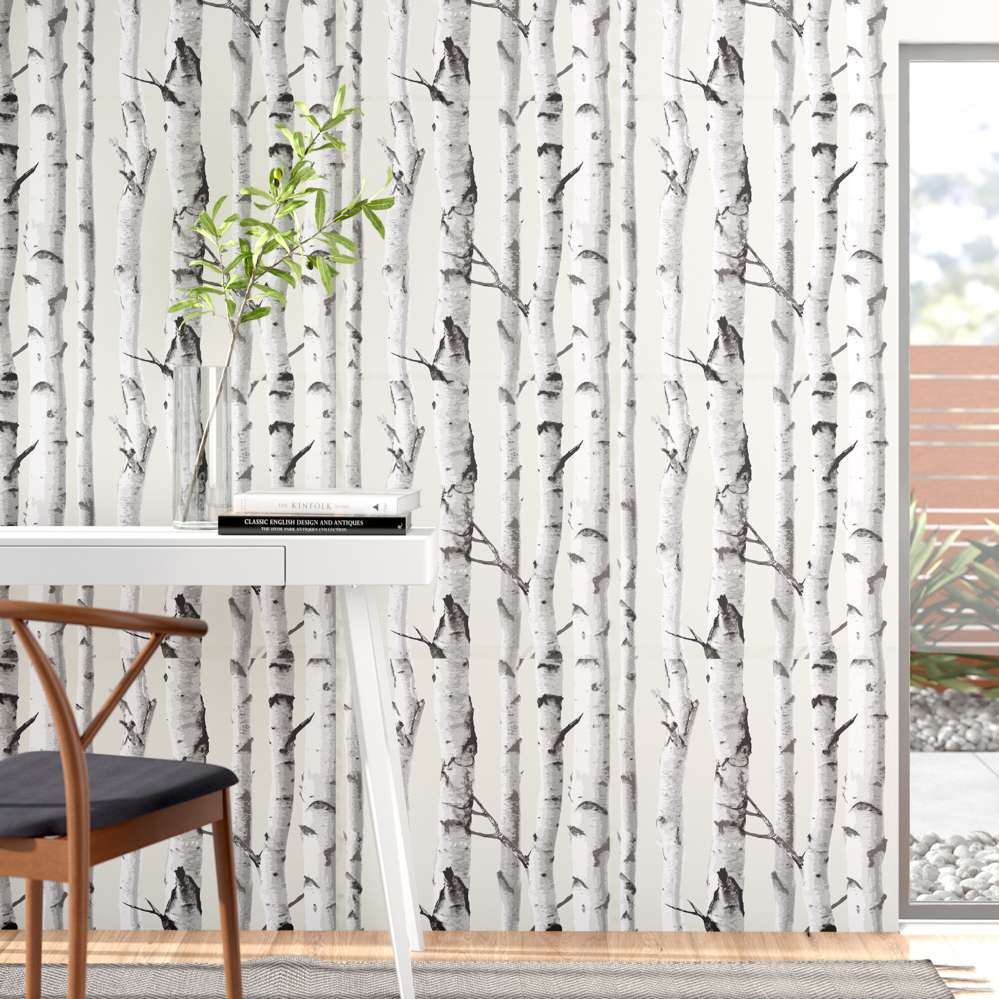NextWall 3075sq ft Grey Vinyl Wood Selfadhesive Peel and Stick Wallpaper  in the Wallpaper department at Lowescom