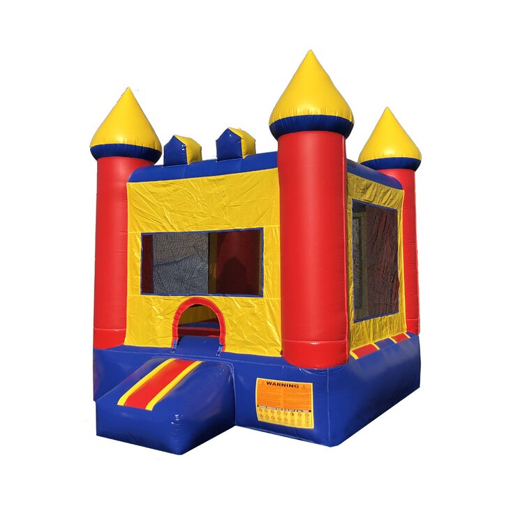 Costway Inflatable Jungle Bounce House Kids Dual Slide Jumping Castle  Bouncer - Walmart.com