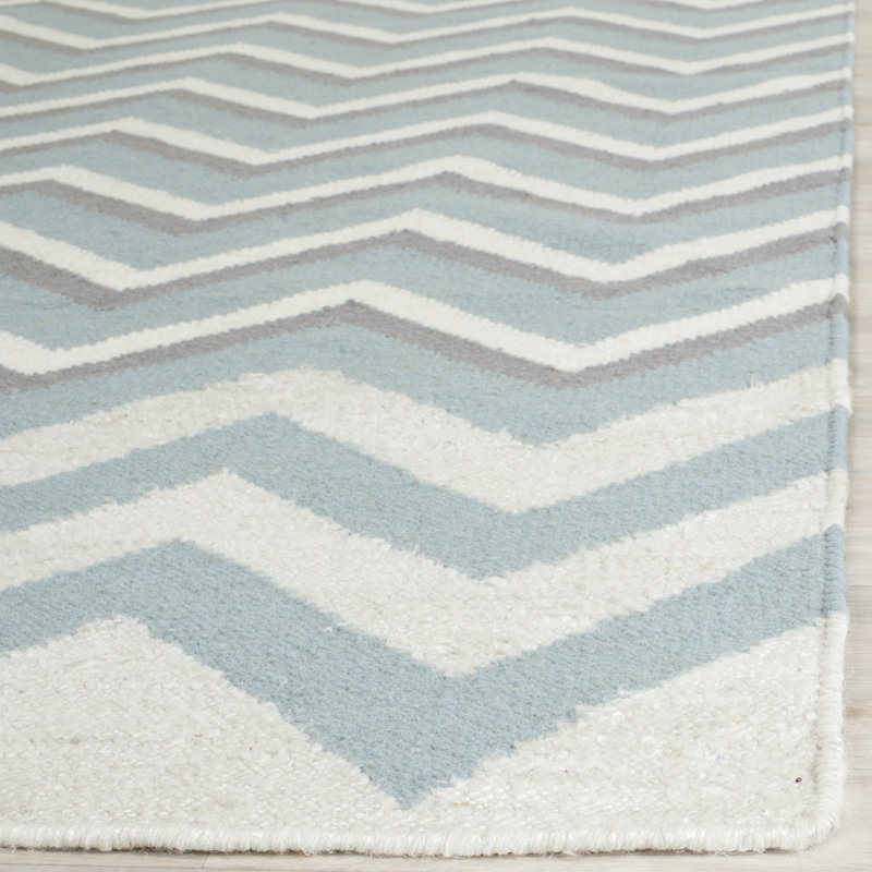 Safavieh Cooper Dhurrie Hand Woven Blue White Area Rug Reviews Cooper Dhurrie Hand Woven Blue White Area Rug