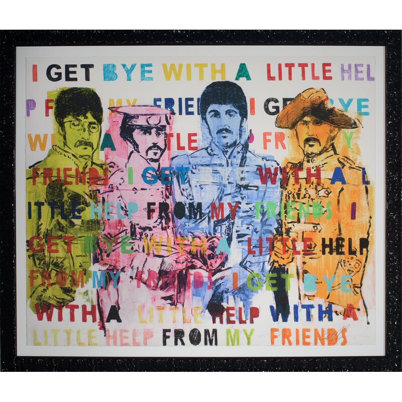 'The Beatles 2' by Robert Robinson - Picture Frame Painting Print on Paper