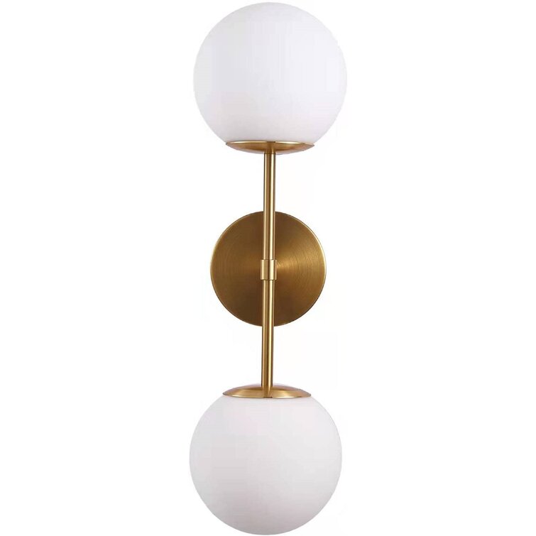 Modern Glass Ball Wall Light Mid Century Wall Lamp Globe Wall Sconces for Restaurant Living Room Bedside Stairs Bathroom Mirror 