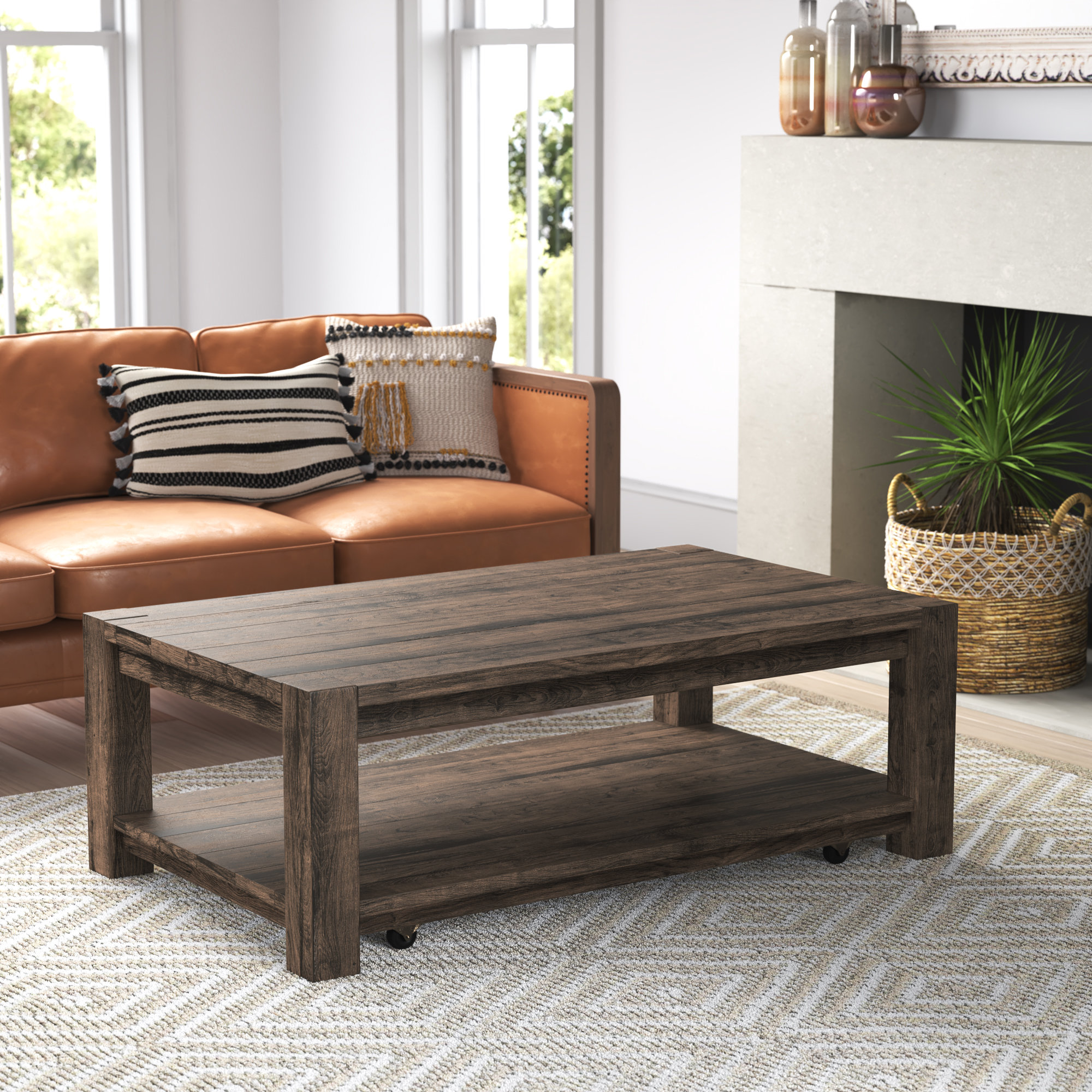 Mistana™ Hamilton Solid Wood Solid Coffee Table & Reviews | Wayfair