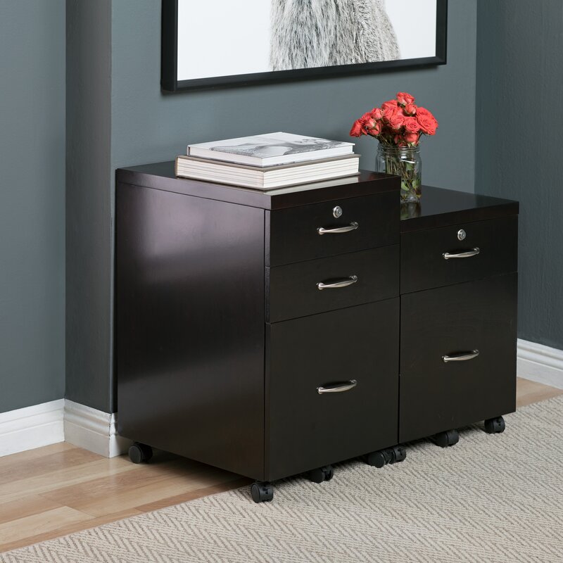 Studio Designs Home Newel 3 Drawer Mobile Vertical Filing Cabinet