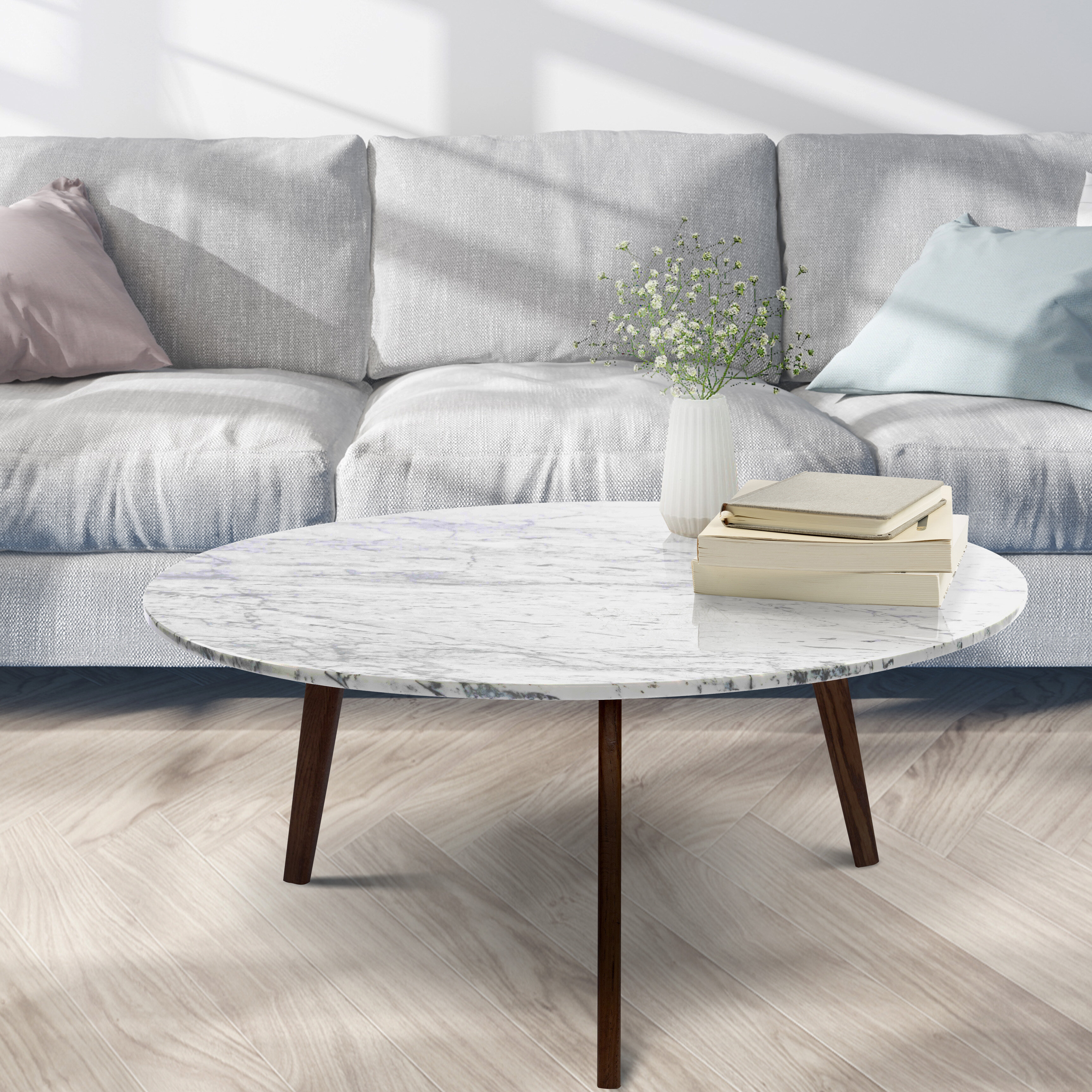 square solid marble coffee table
