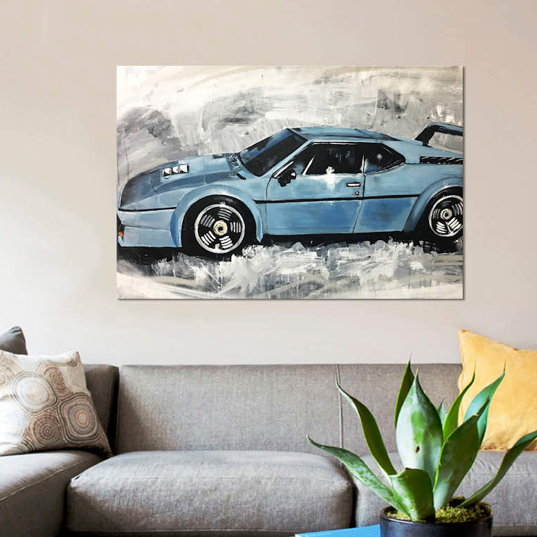East Urban Home Finish Line Watercolor Painting Print On Canvas