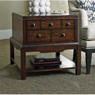 Palisade End Table With Storage by Hooker Furniture New